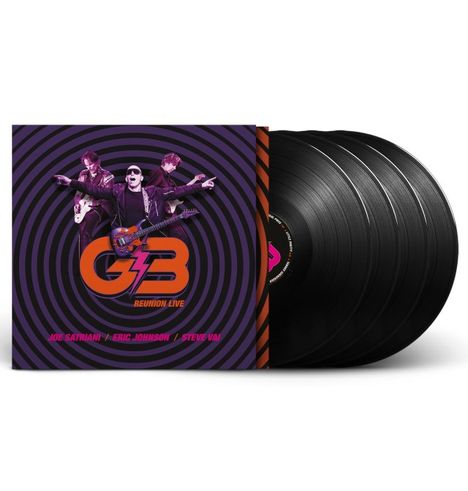 G3 (Satriani, Johnson &amp; Vai): Reunion Live, 4 LPs