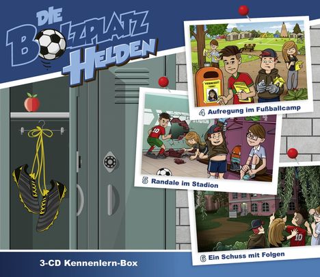 Die Bolzplatzhelden Box 2 (Folge 4-6), 3 CDs