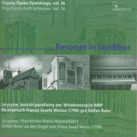 Orgellandschaft Schlesien Vol.16 - Resonet in Laudibus, CD