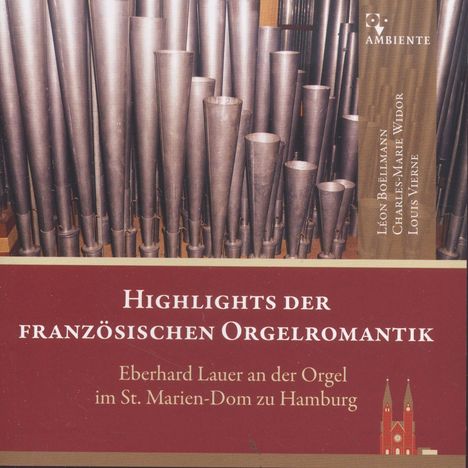 Eberhard Lauer - Highlights der französischen Orgelromantik, CD