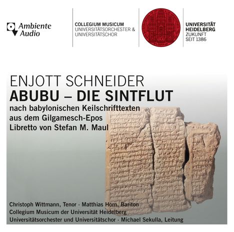 Enjott Schneider (geb. 1950): Abubu - Die Sintflut (Oratorium nach babylonischen Keilschrifttexten aus dem Gilgamesch-Epos), CD