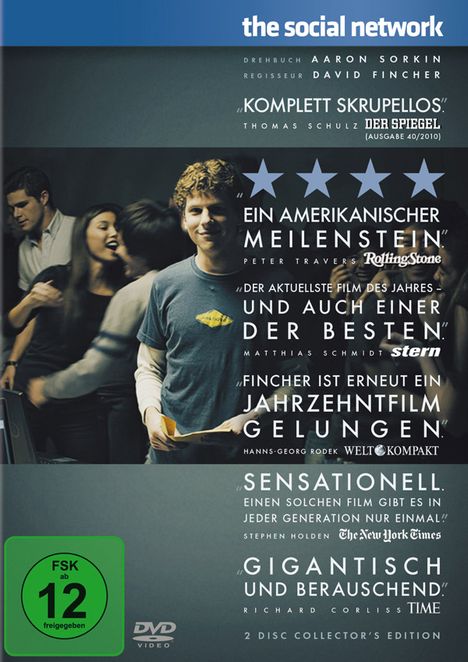 The Social Network (Special Edition), 2 DVDs