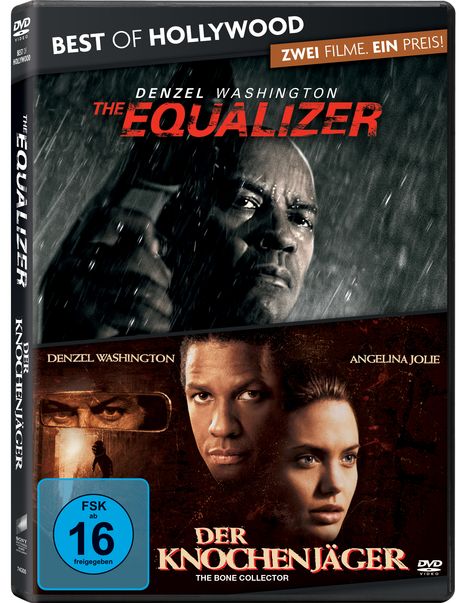 The Equalizer / Der Knochenjäger, 2 DVDs