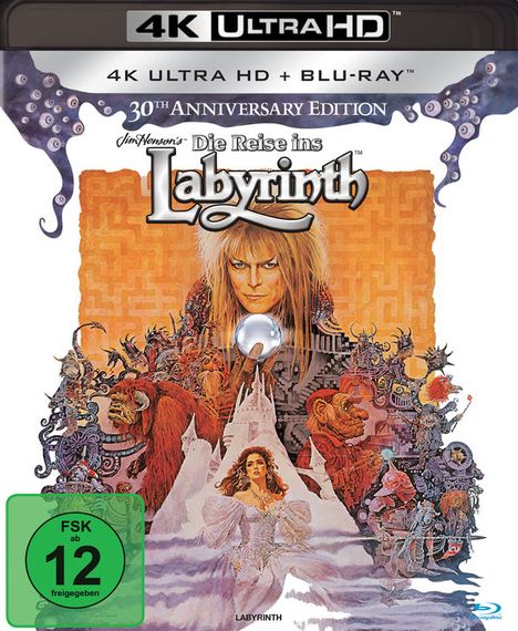 Die Reise ins Labyrinth (30th Anniversary Edition) (Ultra HD Blu-ray &amp; Blu-ray), 1 Ultra HD Blu-ray und 1 Blu-ray Disc