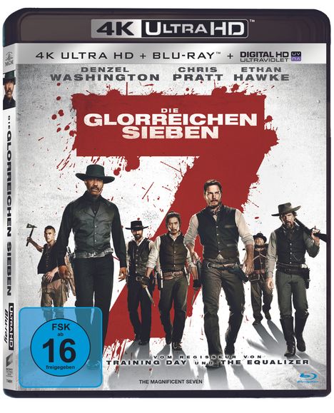 Die glorreichen Sieben (2016) (Ultra HD Blu-ray &amp; Blu-ray), 1 Ultra HD Blu-ray und 1 Blu-ray Disc