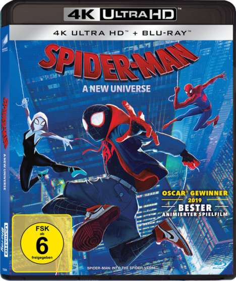 Spider-Man: A New Universe (Ultra HD Blu-ray &amp; Blu-ray), 1 Ultra HD Blu-ray und 1 Blu-ray Disc