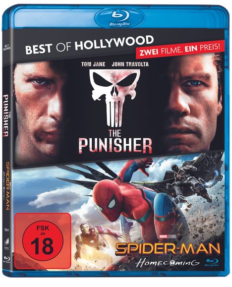 The Punisher / Spider-Man: Homecoming (Blu-ray), 2 Blu-ray Discs