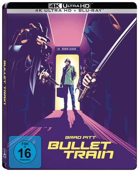Bullet Train (Ultra HD Blu-ray &amp; Blu-ray im Steelbook), 1 Ultra HD Blu-ray und 1 Blu-ray Disc