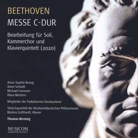 Ludwig van Beethoven (1770-1827): Messe C-Dur op.86 (Bearbeitung für Soli, Kammerchor &amp; Klavierquintett), CD