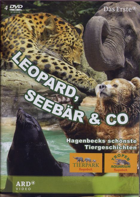 Leopard, Seebär &amp; Co. - Das Beste aus Hagenbecks Tierpark 1, 4 DVDs