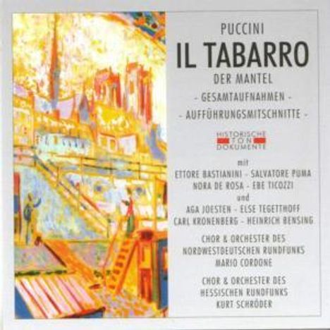 Giacomo Puccini (1858-1924): Il Tabarro, 2 CDs