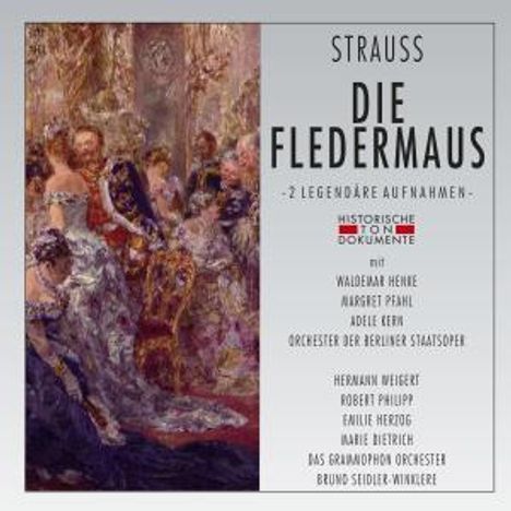 Johann Strauss II (1825-1899): Die Fledermaus (Auszüge/2 Aufnahmen), 2 CDs