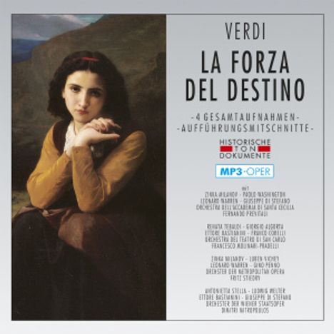 Giuseppe Verdi (1813-1901): La Forza Del Destino (4 Gesamtaufnahmen im MP3-Format), 2 MP3-CDs