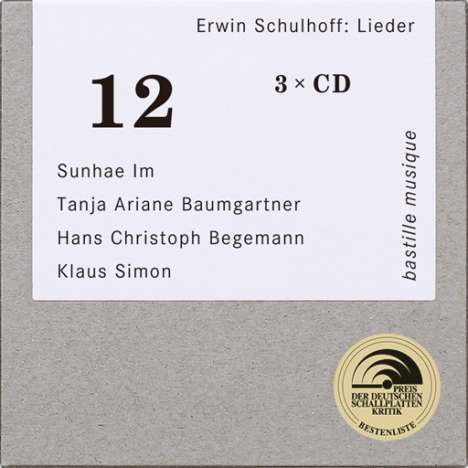 Erwin Schulhoff (1894-1942): Sämtliche Lieder, 3 CDs
