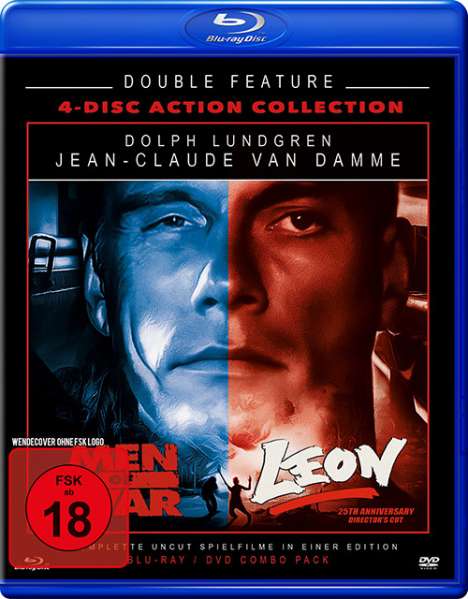 Leon / Men of War (Blu-ray &amp; DVD), 2 Blu-ray Discs und 2 DVDs