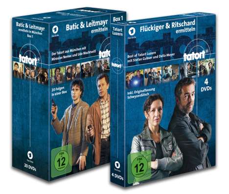 Tatort: Batic &amp; Leitmayr ermitteln Box 1 / Flückiger &amp; Ritschard ermitteln, 24 DVDs