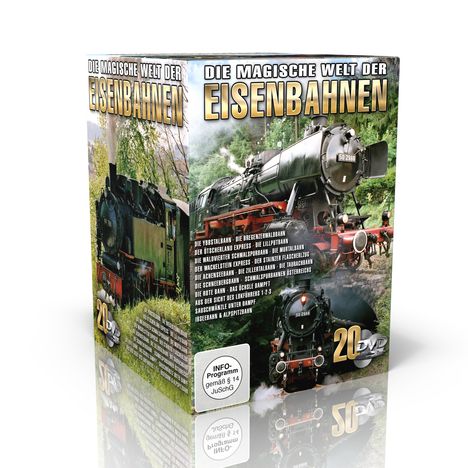 Die magische Welt der Eisenbahnen, 20 DVDs