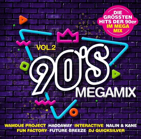 90s Megamix Vol.2: Die größten Hits, 2 CDs