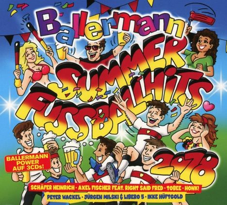 Ballermann Summer: Fußball Hits 2018, 3 CDs