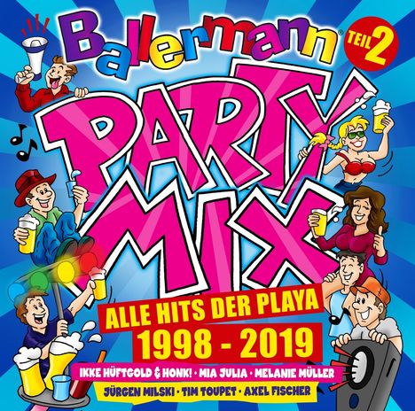 Ballermann Party Mix: Alle Hits der Playa 1998 - 2019 (Teil 2), 3 CDs
