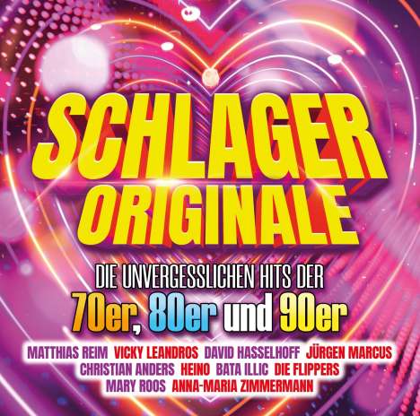 Schlager Originale: Die unvergesslichen Hits der 70er, 80er und 90er, 2 CDs