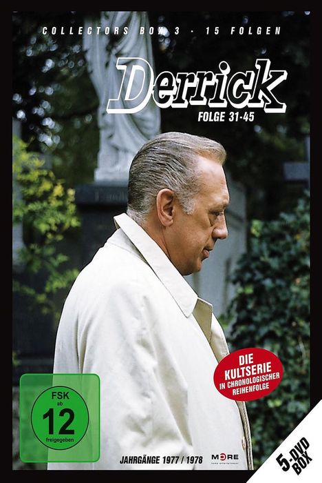 Derrick Collector's Box Vol. 3 (Folgen 31-45), 5 DVDs