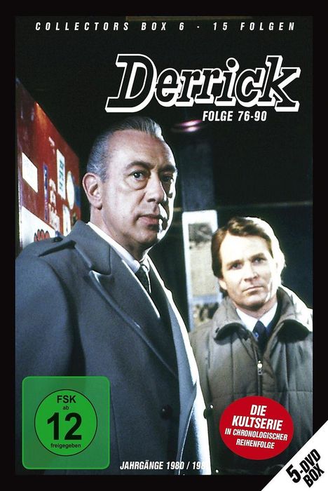 Derrick Collector's Box Vol. 6 (Folgen 76-90), 5 DVDs