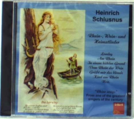 Heinrich Schlusnus - Rhein-,Wein- &amp; Heimatlieder, CD