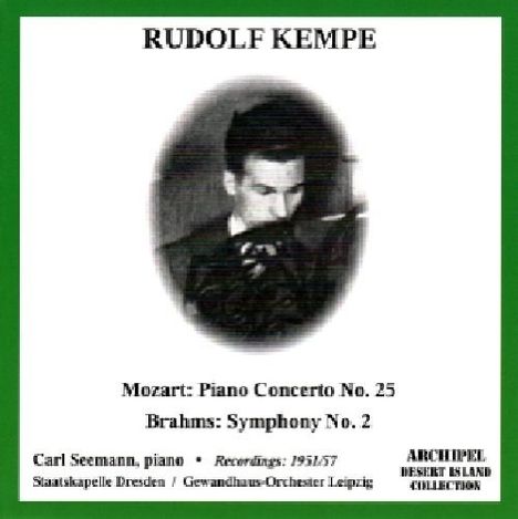 Rudolf Kempe dirigiert Mozart &amp; Brahms, CD