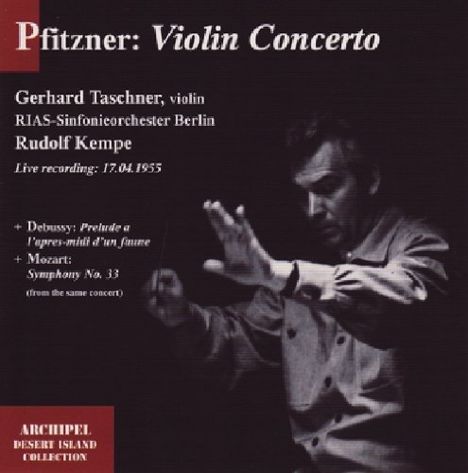 Hans Pfitzner (1869-1949): Violinkonzert h-moll op.34, CD