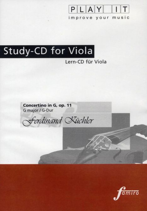 Play-it Studio-CD Viola: Ferdinand Küchler, CD