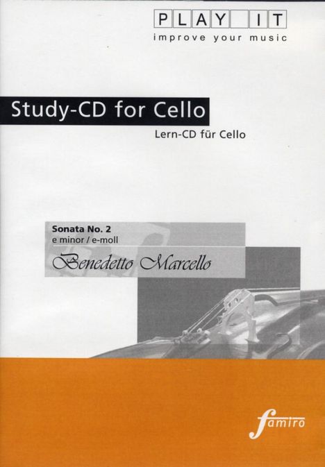 Play-it Studio-CD Cello: Benedetto Marcello, CD
