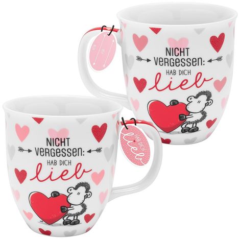 Sheepworld Tasse Motiv "Nicht vergessen: Hab dich lieb", Diverse