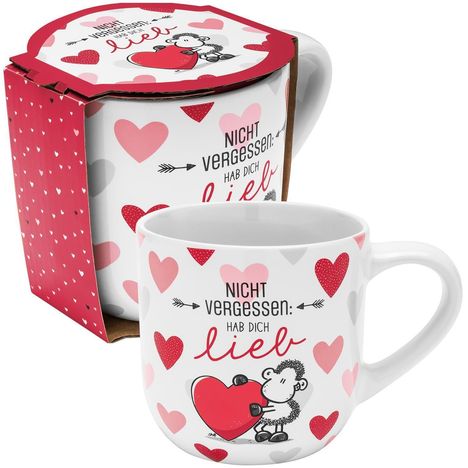 Sheepworld Tasse groß Motiv "Nicht vergessen: Hab dich lieb", Diverse