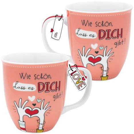 H:)PPYlife Tasse Motiv "Du. Ich. Wir.", Diverse