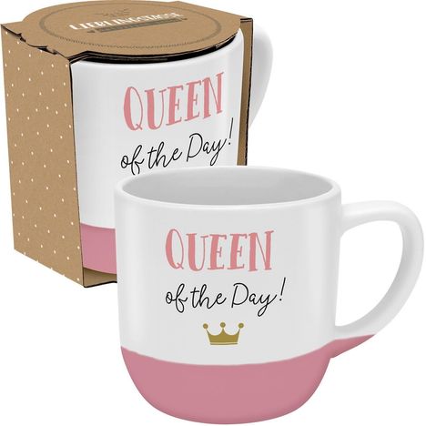 GRUSS & CO Tasse rund "Oueen of the day", Diverse