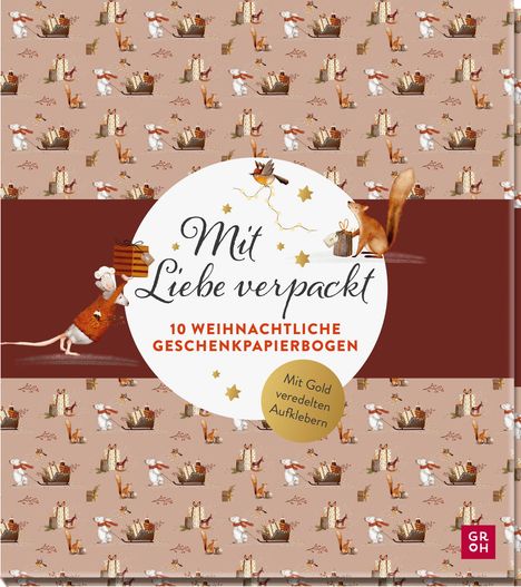 Mit Liebe verpackt - 10 weihnachtliche Geschenkpapierbogen, Diverse