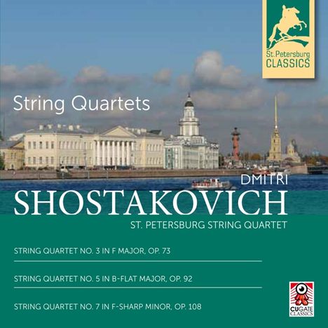 Dmitri Schostakowitsch (1906-1975): Streichquartette Nr.3,5,7, CD