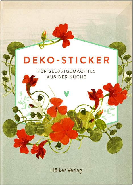 Deko-Sticker - Kapuzinerkresse, Buch
