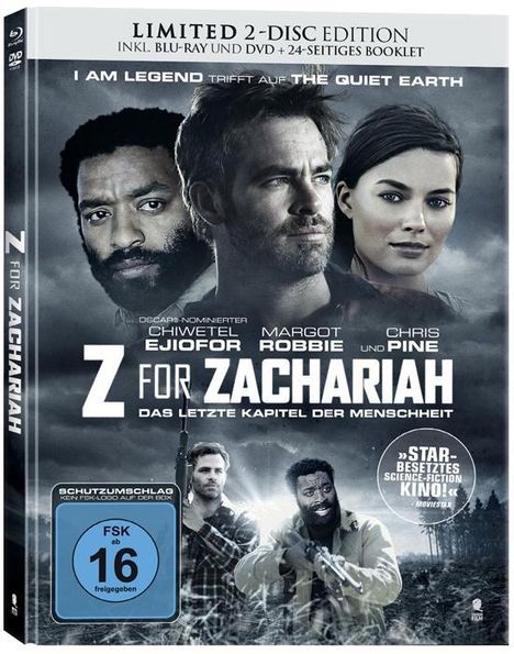 Z for Zachariah (Blu-ray &amp; DVD im Mediabook), 1 Blu-ray Disc und 1 DVD