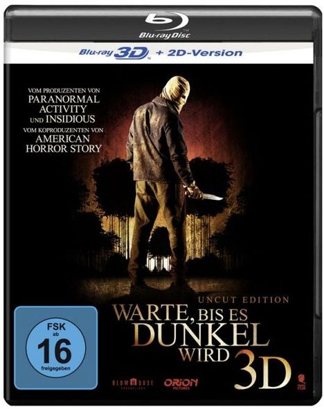 Warte, bis es dunkel wird (2014) (3D Blu-ray), Blu-ray Disc