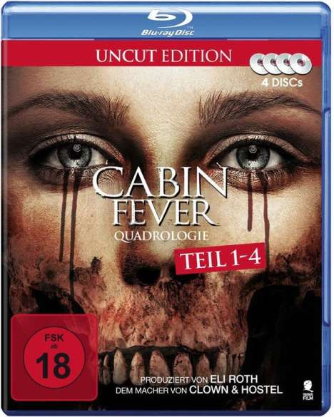Cabin Fever Quadrologie (Blu-ray), 4 Blu-ray Discs