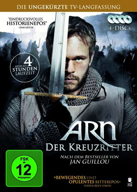 Arn - Der Kreuzritter (TV-Serie), 4 DVDs