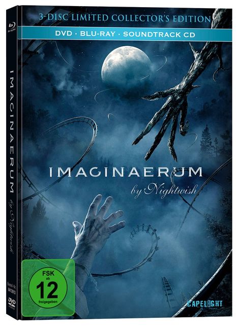 Imaginaerum by Nightwish (Blu-ray &amp; DVD im Mediabook), 1 Blu-ray Disc, 1 DVD und 1 CD