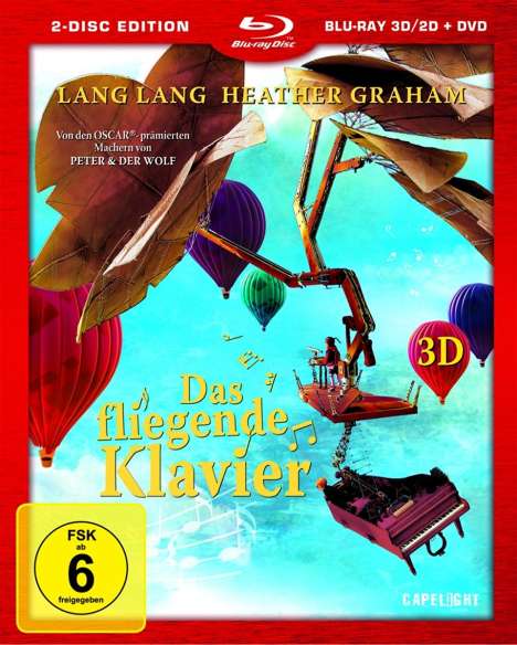 Das fliegende Klavier (3D Blu-ray &amp; DVD), 1 Blu-ray Disc und 1 DVD
