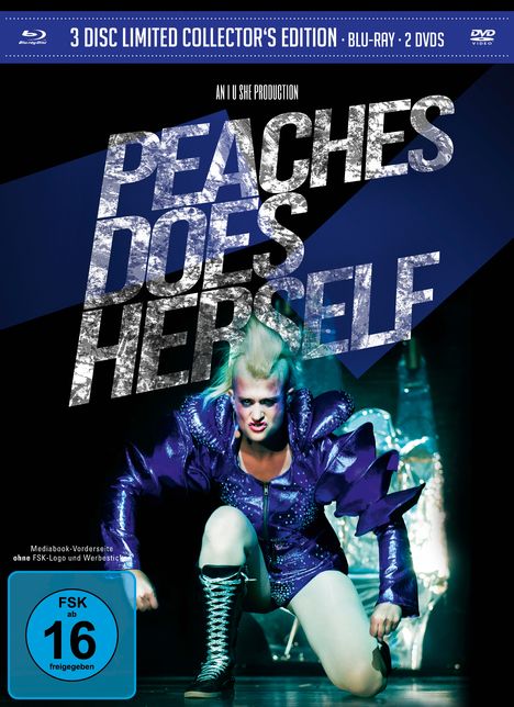 Peaches Does Herself (Blu-ray &amp; DVD im Mediabook), 1 Blu-ray Disc und 2 DVDs