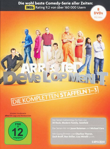 Arrested Development Staffel 1-3, 8 DVDs