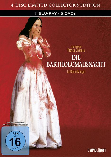 Die Bartholomäusnacht (Blu-ray &amp; DVD im Mediabook), 1 Blu-ray Disc und 3 DVDs
