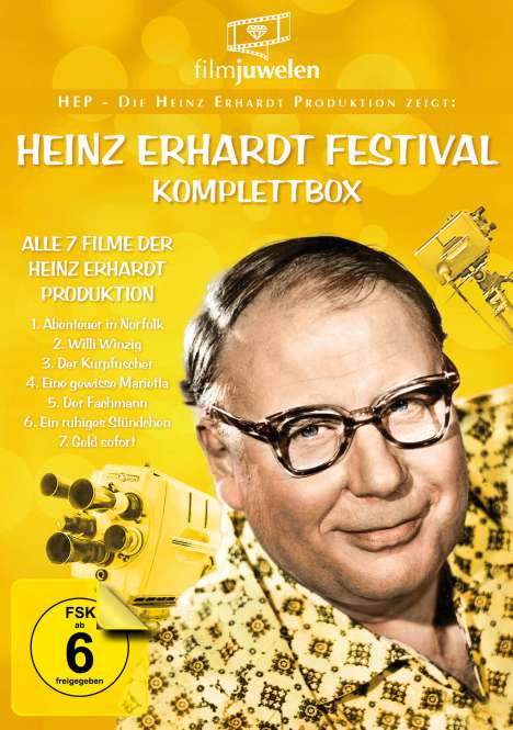 Heinz Erhardt Festival (Komplette Serie), 3 DVDs