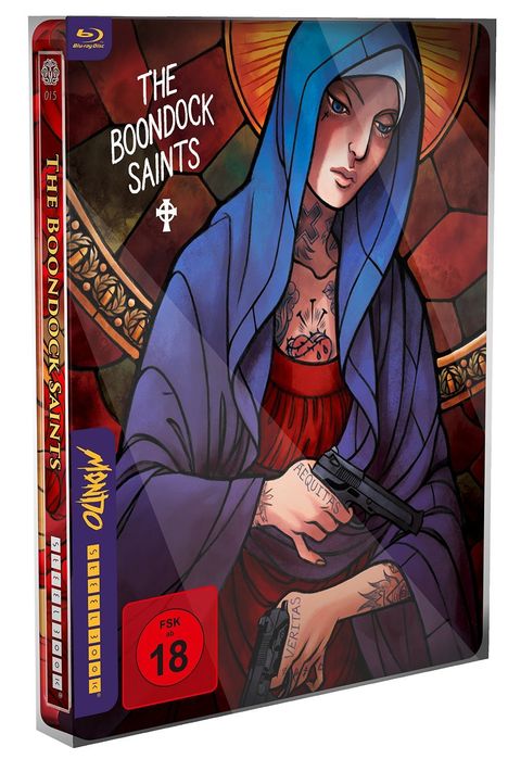 The Boondock Saints (Blu-ray im Mondo x Steelbook), 1 Blu-ray Disc und 1 DVD